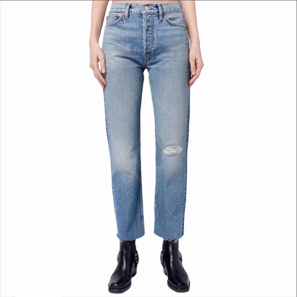 re/done 90s high-rise loose straight-leg jeans